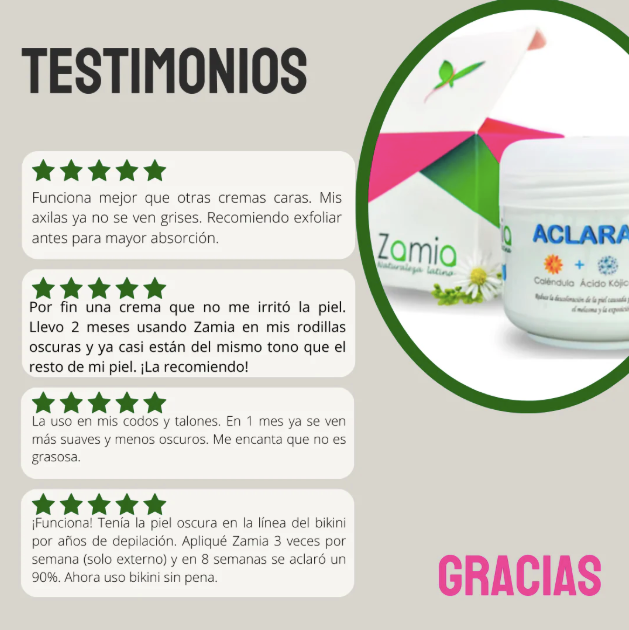 Crema Aclarante Zamia