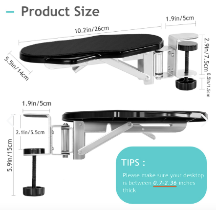 Reposabrazos Ergonómico Ajustable