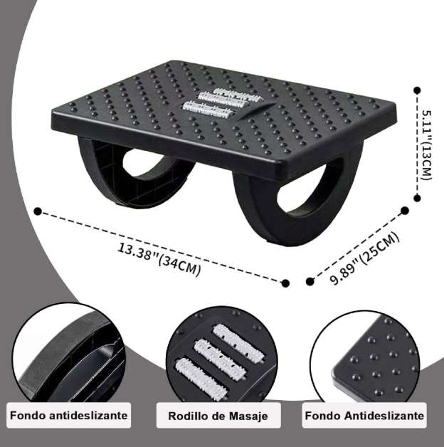Reposa Pies Oficina Oscilante Masajeador
