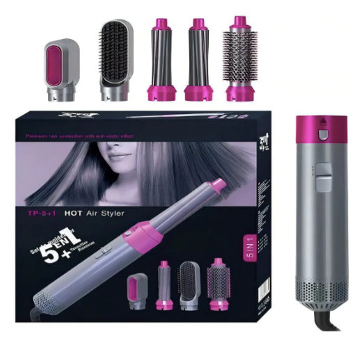 Secador Ondulador Cepillo Hot Air 5 En 1