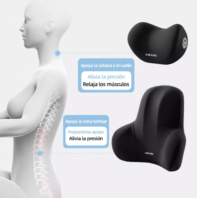 Kit cojines lumbar y cuello para asiento de carro - Support Set™