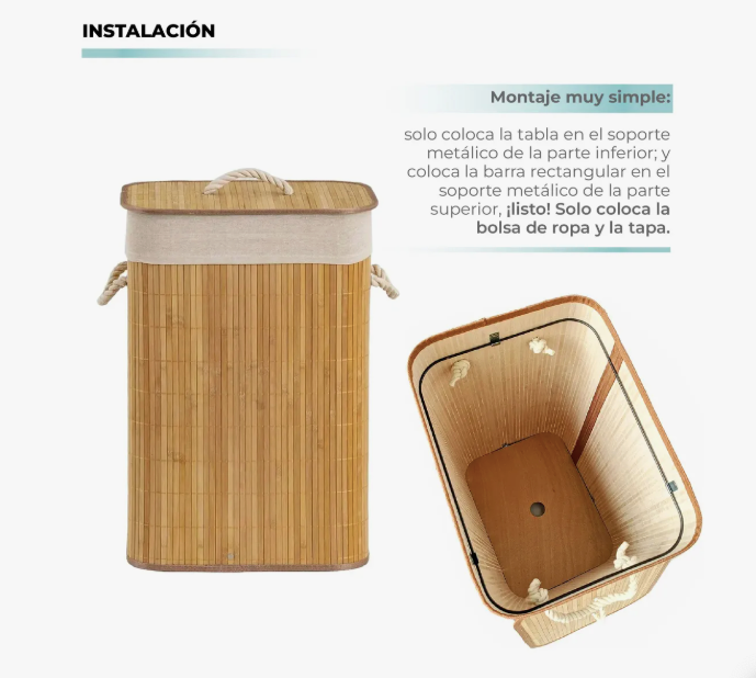 Laundry Basket - Bambú