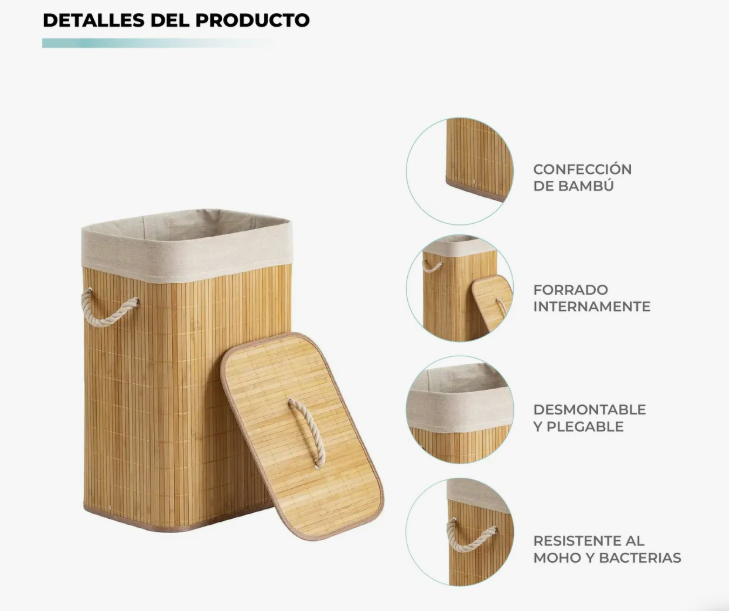 Laundry Basket - Bambú